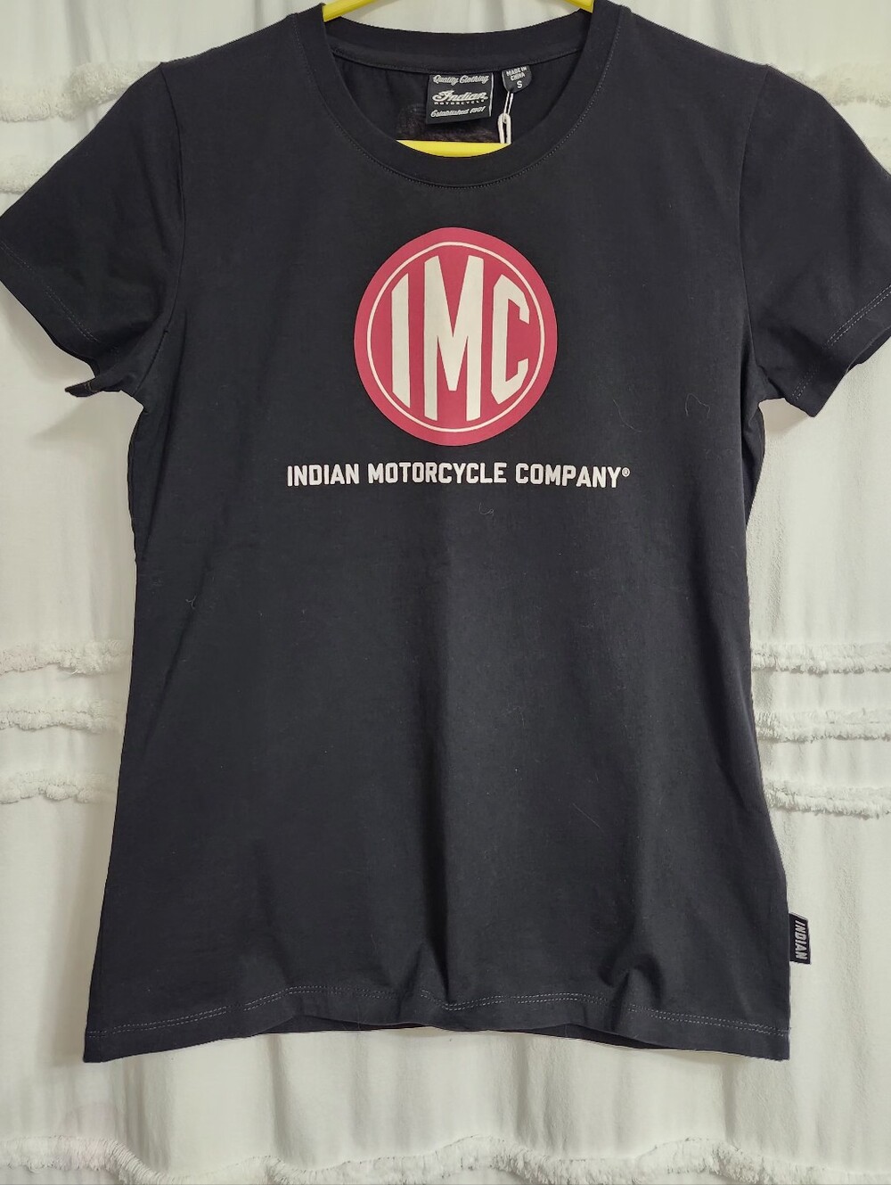 BNWT Indian Motorcycle Women's Black Logo Tee. Size Small And Medium